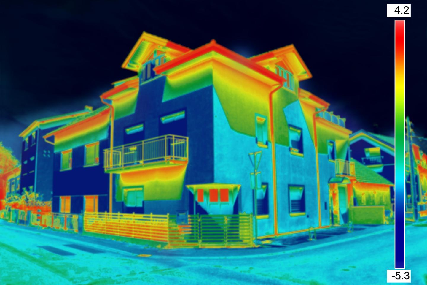 infrarood foto van een woning